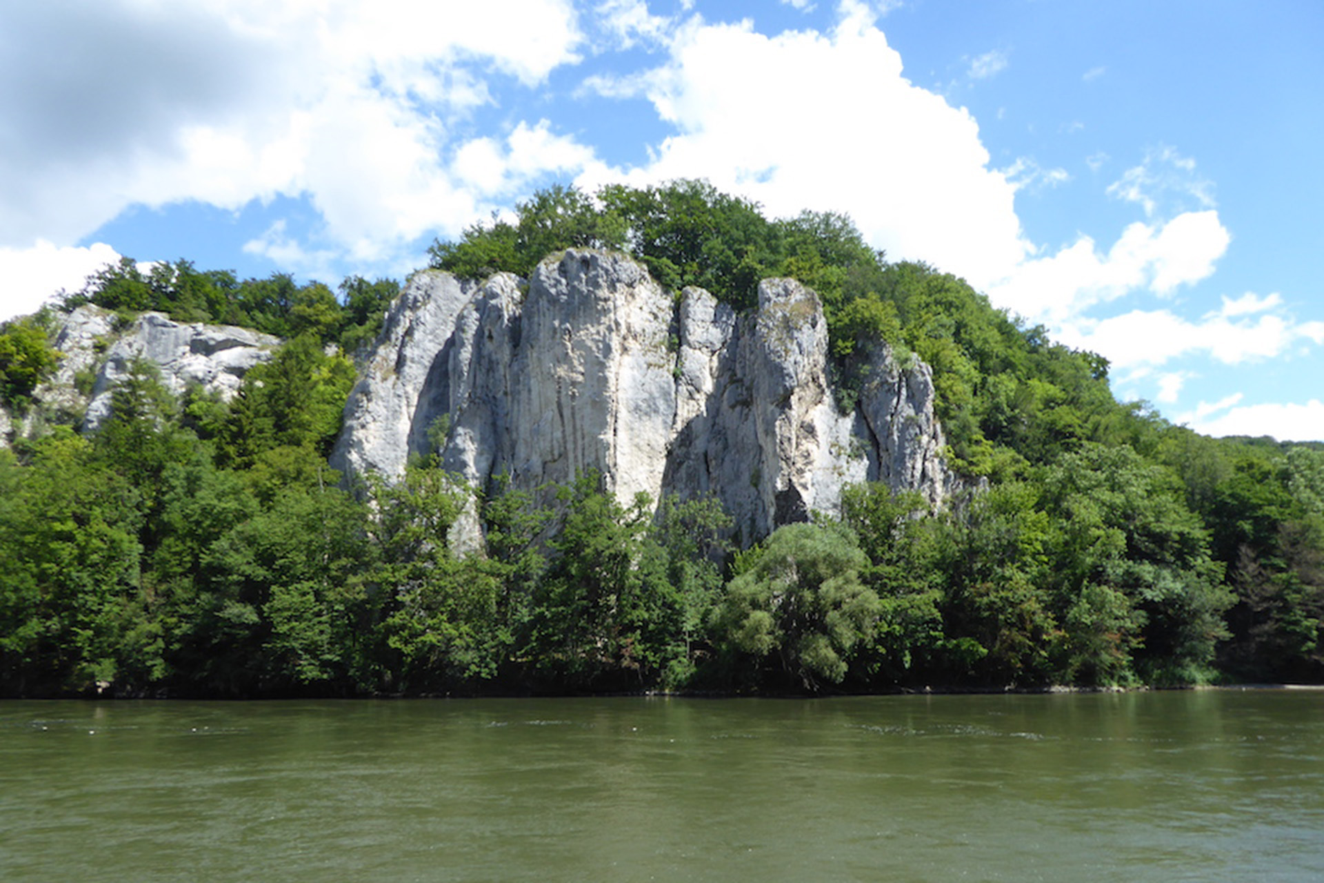 Jurafelswände an der Weltenburger Enge