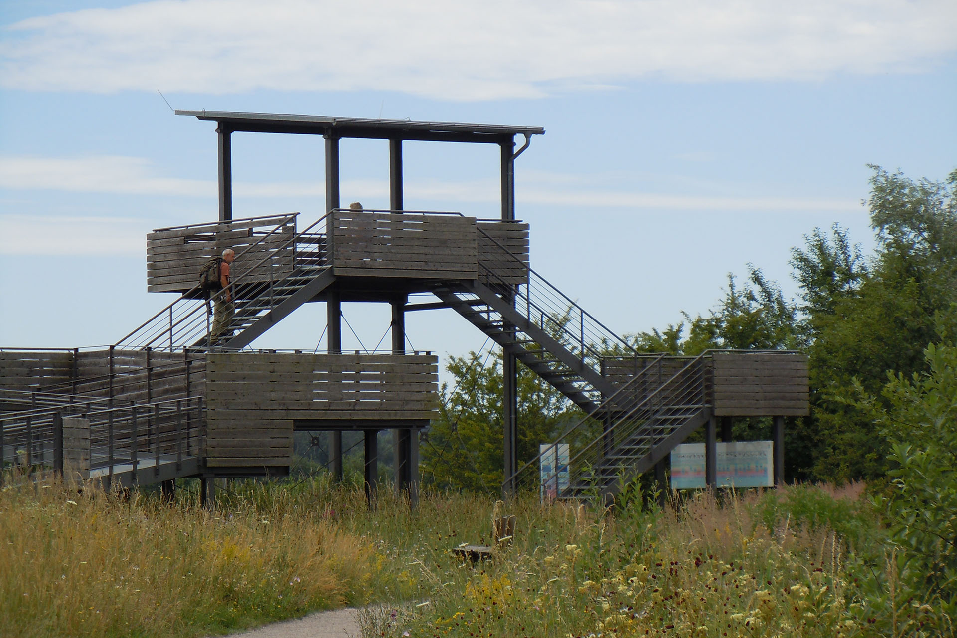 Beobachtungsturm auf der Vogelinsel