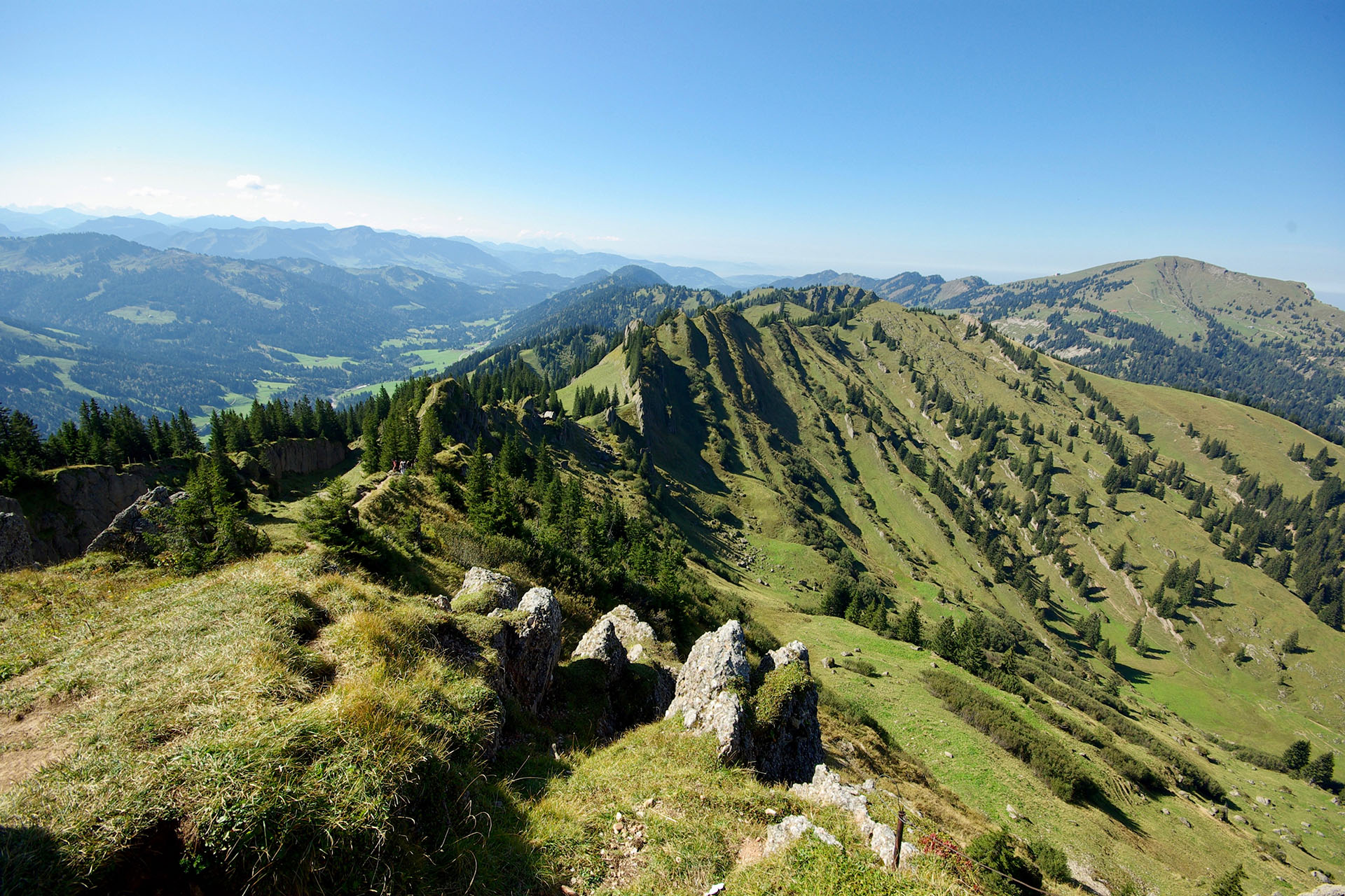 Überblick Nagelfluhkette vom Siplinger 