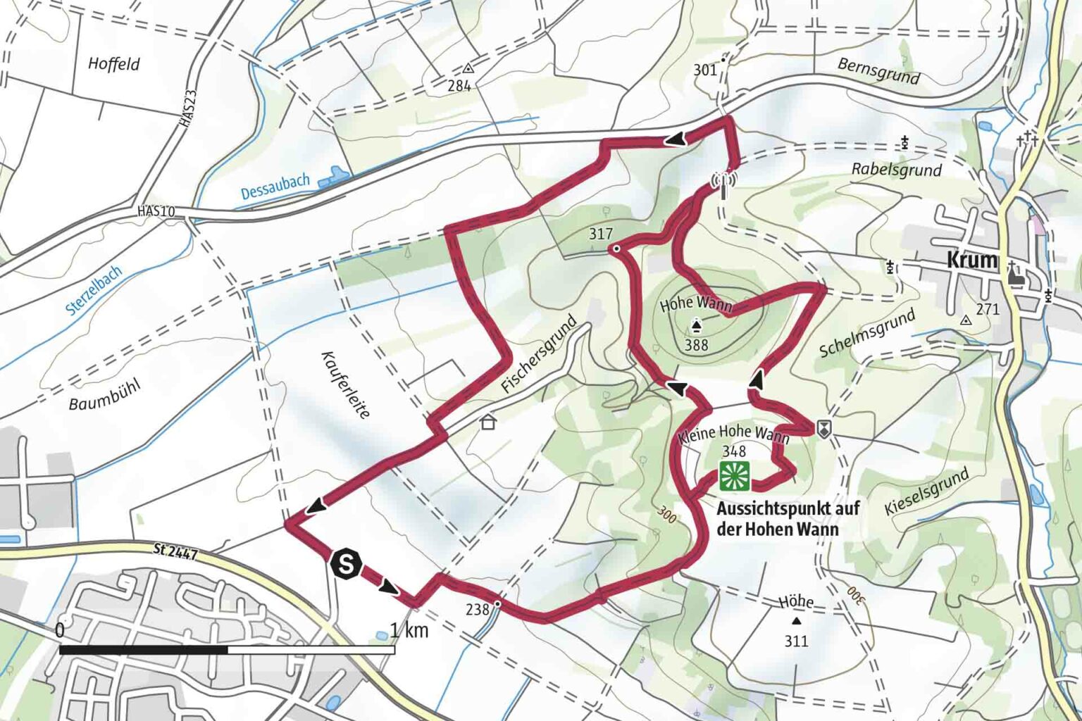 Karte Wegbeschreibung
