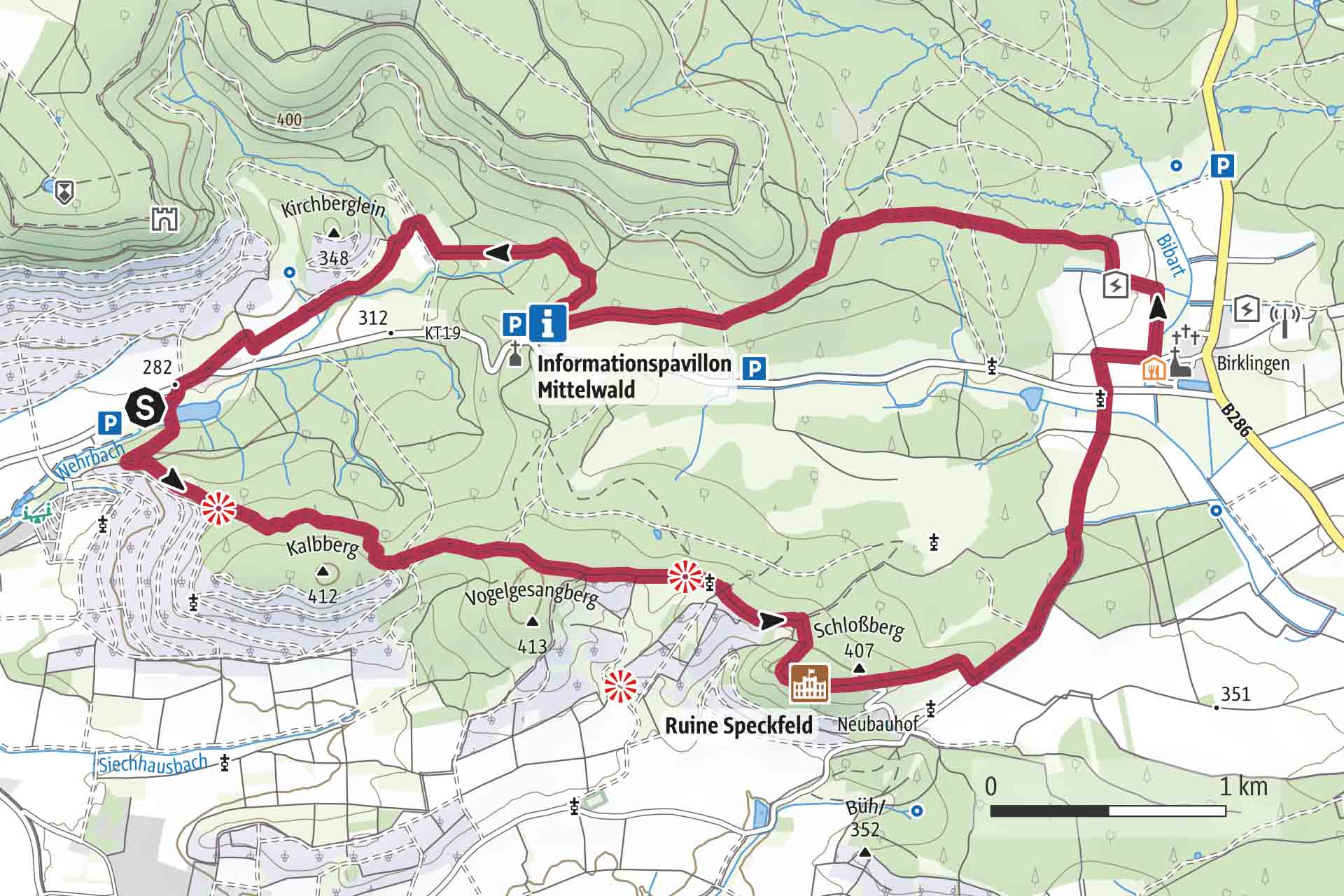 Karte Wegbeschreibung