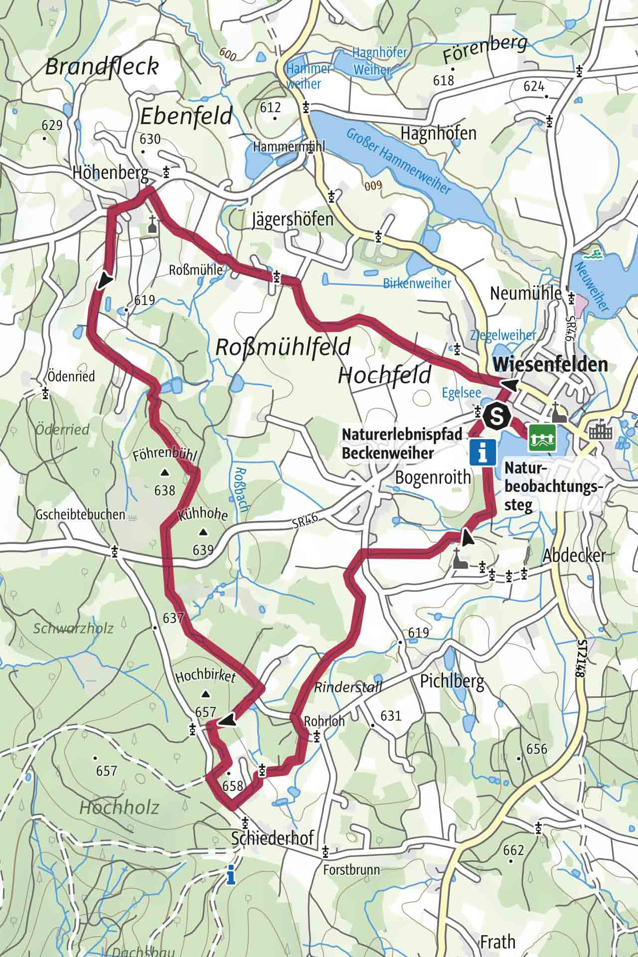 Karte Wegbeschreibung